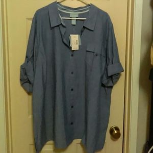 Liz & Me Light Denim Colored Top